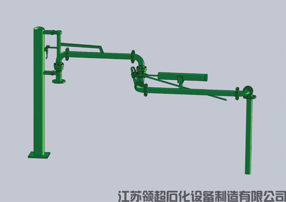內蒙古包頭客戶定制采購的一批AL1402襯四氟頂部裝車鶴管已通過物流發往使用現場(1)